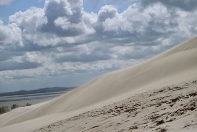 Scenic view of desert against sky