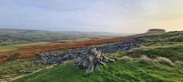 Panoramic view of landscape against sky