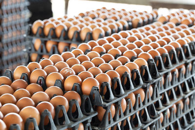 Row of candies for sale at market stall