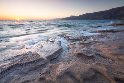 Beach near goudouras village in eastern crete.