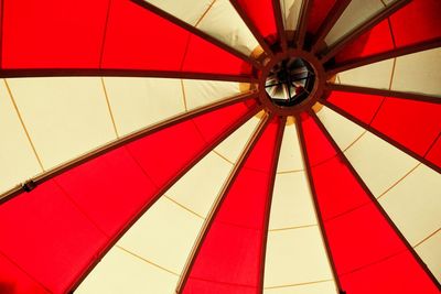 Low angle view of multi colored ceiling