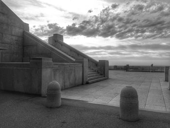 Built structure against cloudy sky