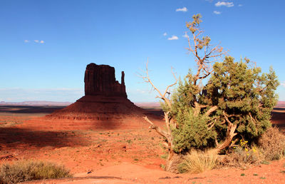 Rock formations in a desert