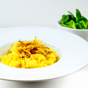 Close-up of meal served in plate