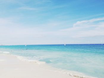 Scenic view of sea against sky