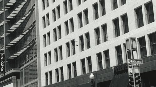 Low angle view of office building