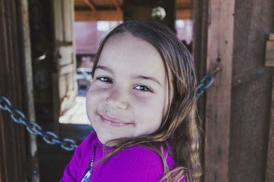 Portrait of smiling girl