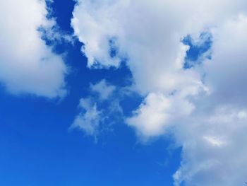 Low angle view of clouds in sky