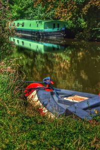 Boats in river