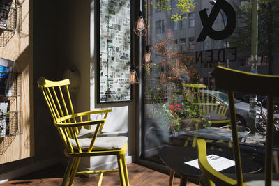 View of chairs and tables