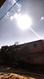 View of basketball hoop against sky