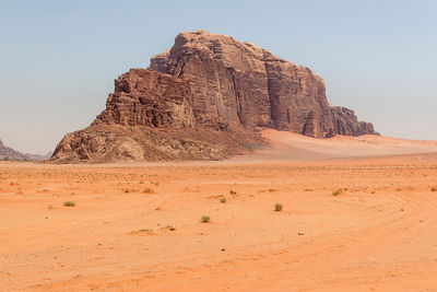 Rock formations in desert