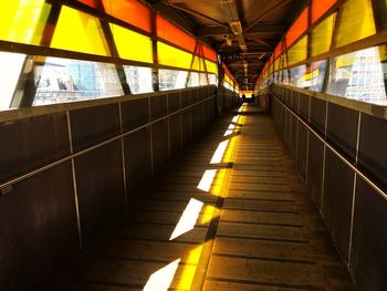 Empty railway station platform