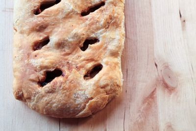 Close-up of sweet pie on table