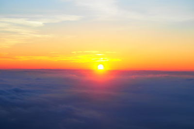 Scenic view of sky during sunset
