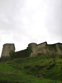 Low angle view of castle against sky