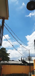 Low angle view of buildings against sky