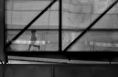 Low angle view of window on building
