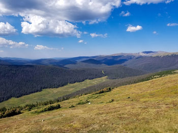 Scenic view of landscape against sky