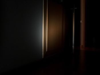 Close-up of illuminated lamp at home