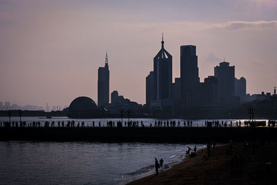City at waterfront