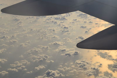 Close-up of cropped clouds over dark background