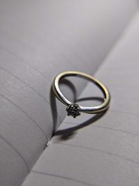 Close-up of wedding rings
