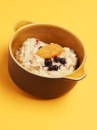 Close-up of breakfast served in bowl