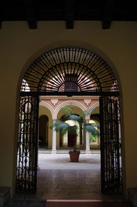 Entrance of historic building
