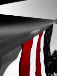 Close-up of red fabric