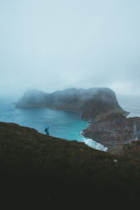 Views on vaeroy island on the tip of lofoten islands in northern norway 
