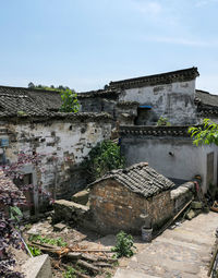 Old building against clear sky