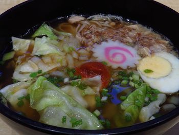 Close-up of served food