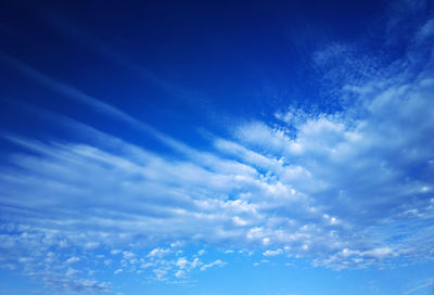 Low angle view of clouds in sky