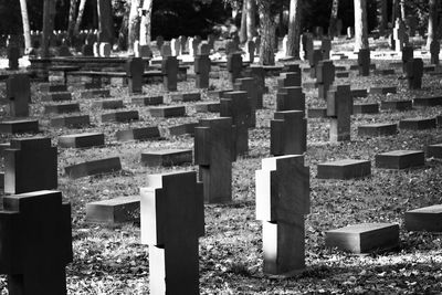 View of cemetery