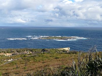 Scenic view of sea against sky