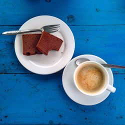 Coffee cup on table