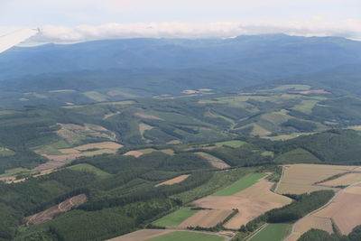 High angle view of landscape against sky