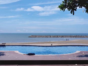 Scenic view of sea against sky