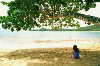 Woman on beach