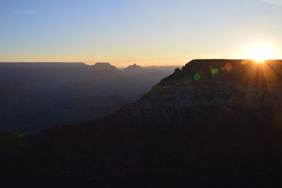 Sunset over mountain