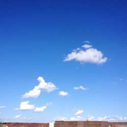 Low angle view of blue sky