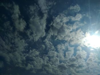 Low angle view of cloudscape against sky