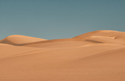Imperial sand dunes in yuma desert