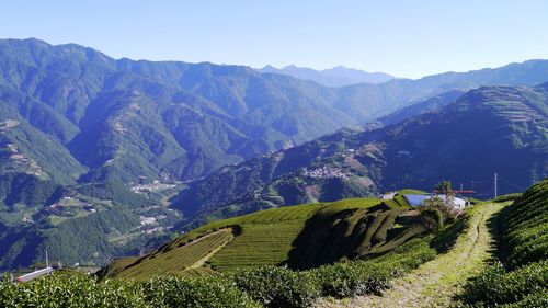 Scenic view of mountains