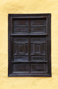 View of building through window