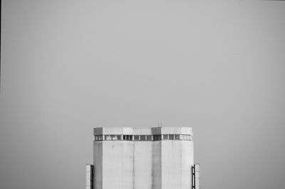 Low angle view of building against clear sky