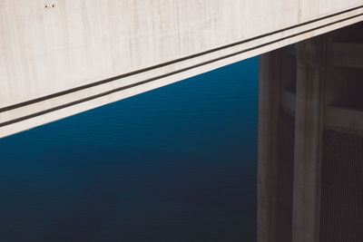 High angle view of colorado river with building reflection