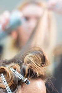 Close-up of woman eye