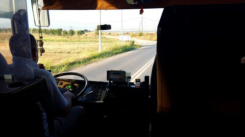 View of car on road